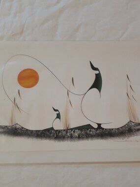 Large Art Print Card Canadian Artist Leo Neilson